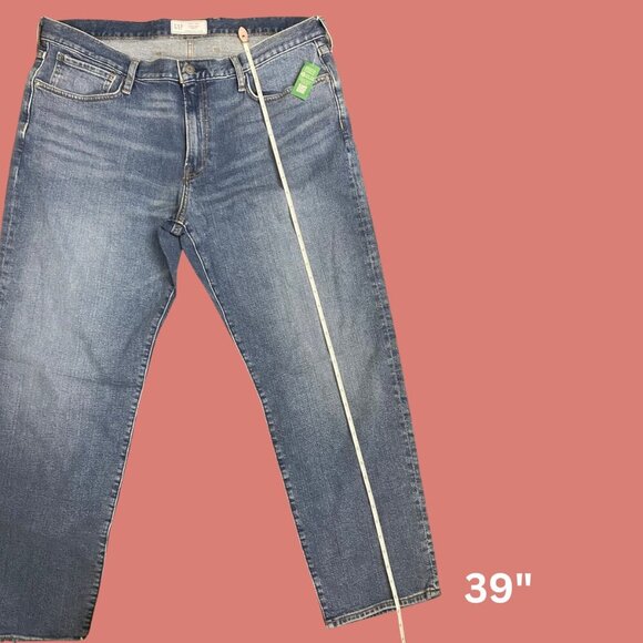 GAP Men’s 38x30 Straight Leg Blue Jeans – Classic Everyday Denim - Picture 7 of 11